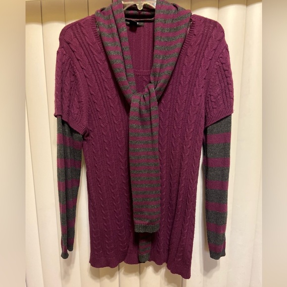 Striped sweater with its Scarf size XL - Picture 1 of 7